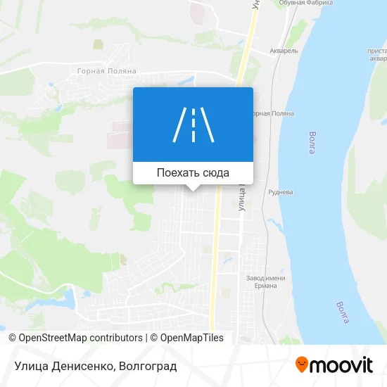 Карта Улица Денисенко