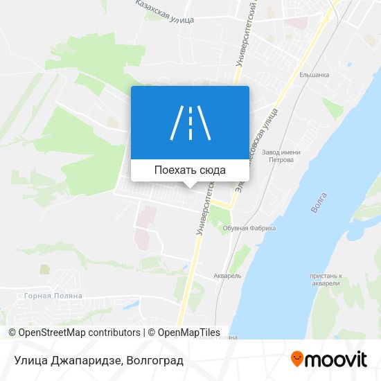 Карта Улица Джапаридзе