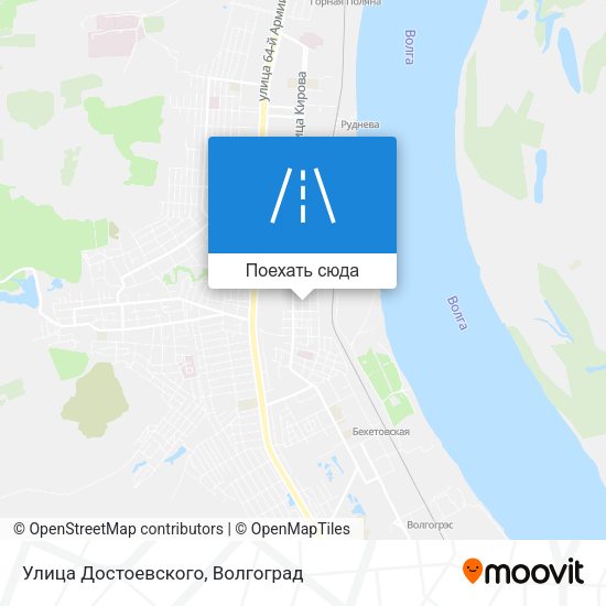Карта Улица Достоевского