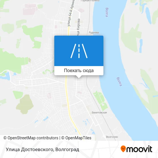 Карта Улица Достоевского