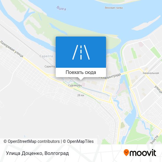 Карта Улица Доценко