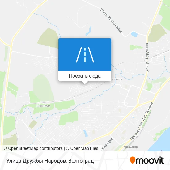 Карта Улица Дружбы Народов