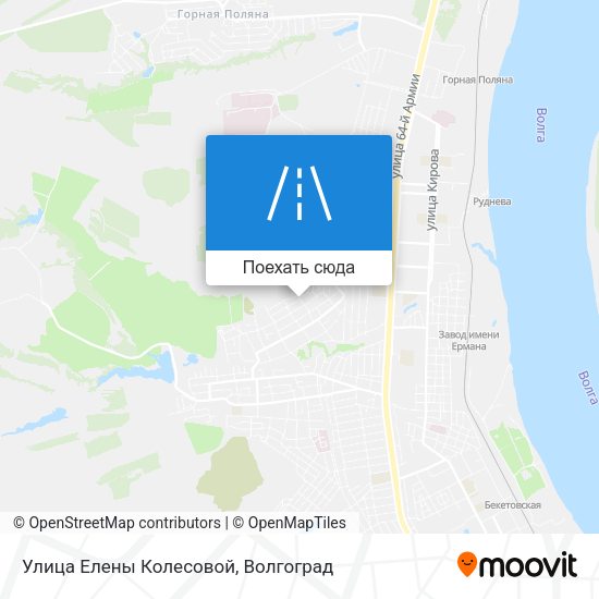 Карта Улица Елены Колесовой