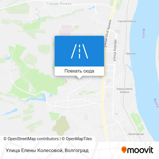Карта Улица Елены Колесовой