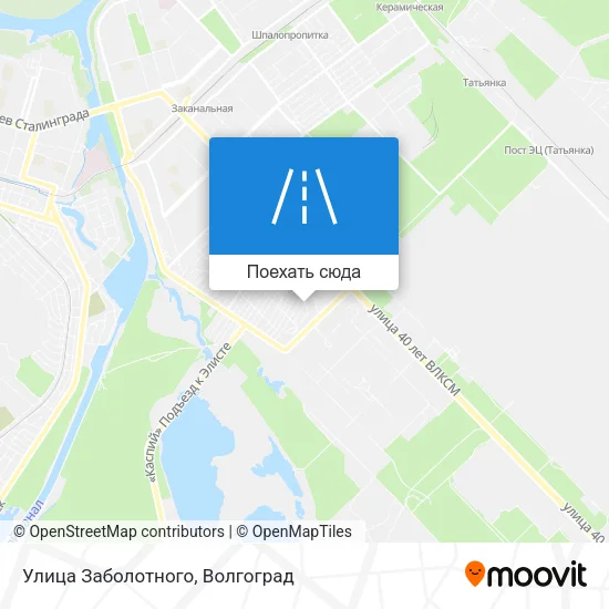 Карта Улица Заболотного