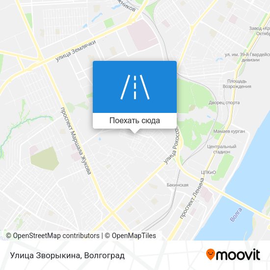 Карта Улица Зворыкина