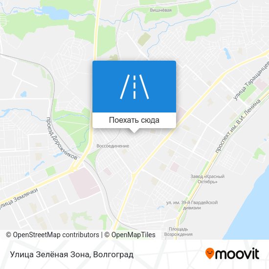 Карта Улица Зелёная Зона