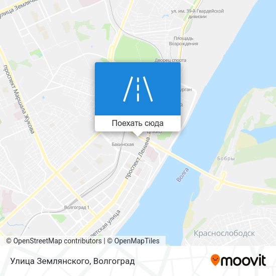 Карта Улица Землянского