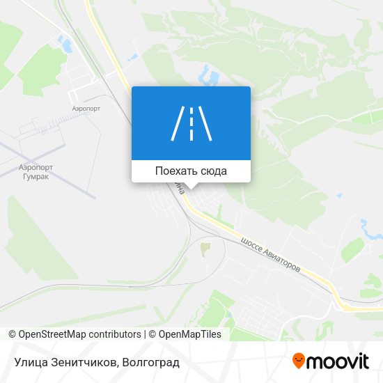 Карта Улица Зенитчиков