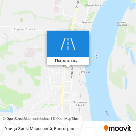 Карта Улица Зины Маресевой
