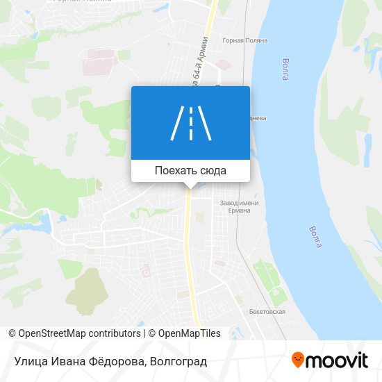 Карта Улица Ивана Фёдорова