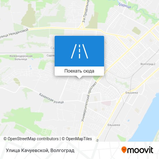 Карта Улица Качуевской