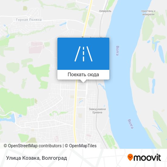 Карта Улица Козака