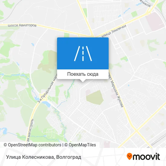 Карта Улица Колесникова