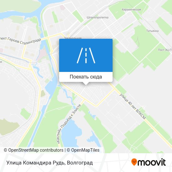 Карта Улица Командира Рудь