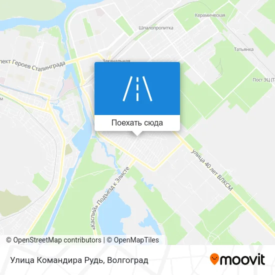 Карта Улица Командира Рудь