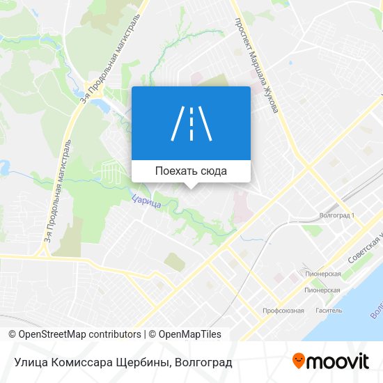 Карта Улица Комиссара Щербины