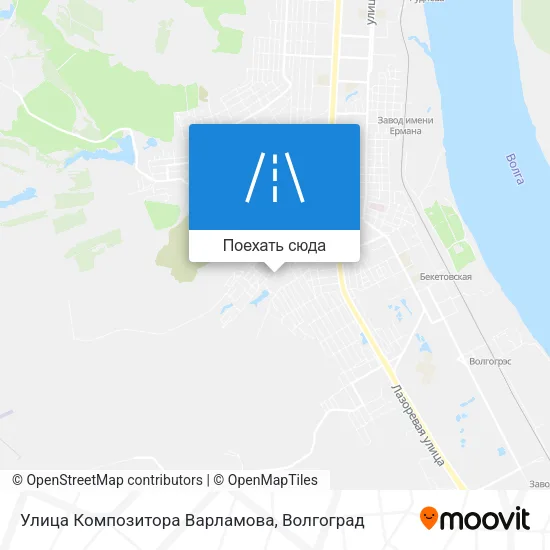 Карта Улица Композитора Варламова