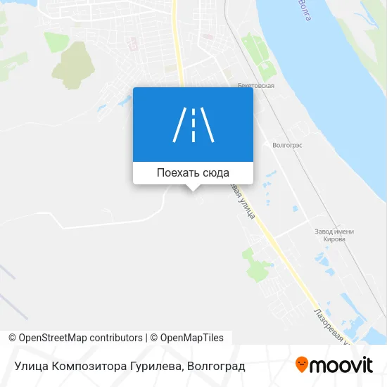 Карта Улица Композитора Гурилева