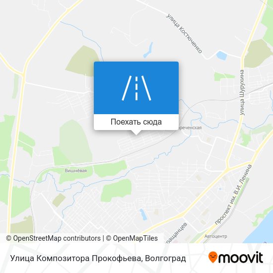 Карта Улица Композитора Прокофьева