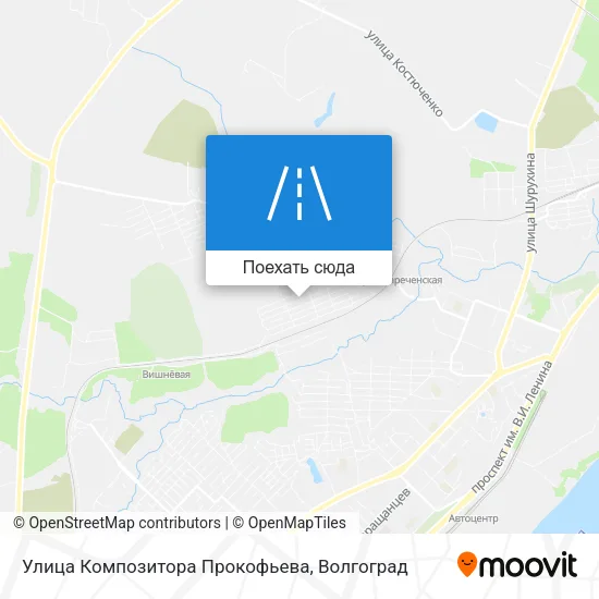 Карта Улица Композитора Прокофьева