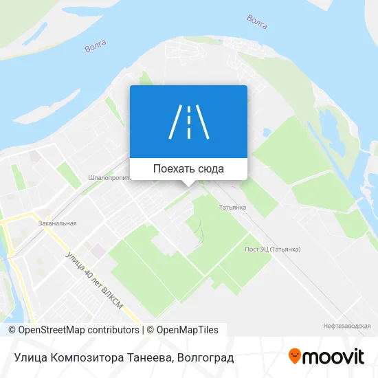 Карта Улица Композитора Танеева