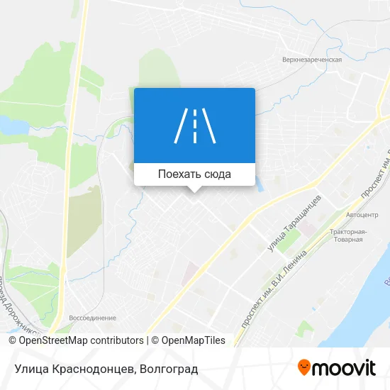 Карта Улица Краснодонцев