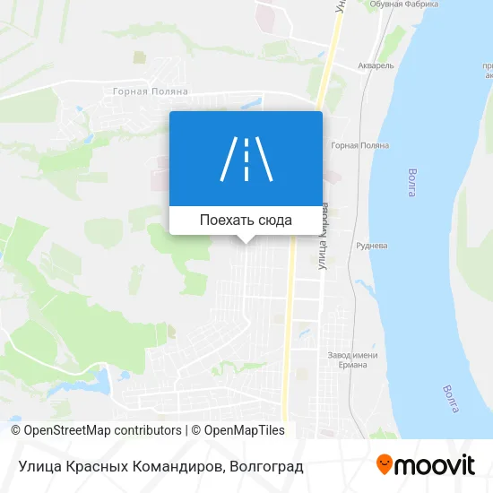 Карта Улица Красных Командиров