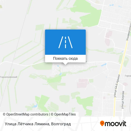 Карта Улица Лётчика Лямина