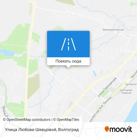 Карта Улица Любови Шевцовой