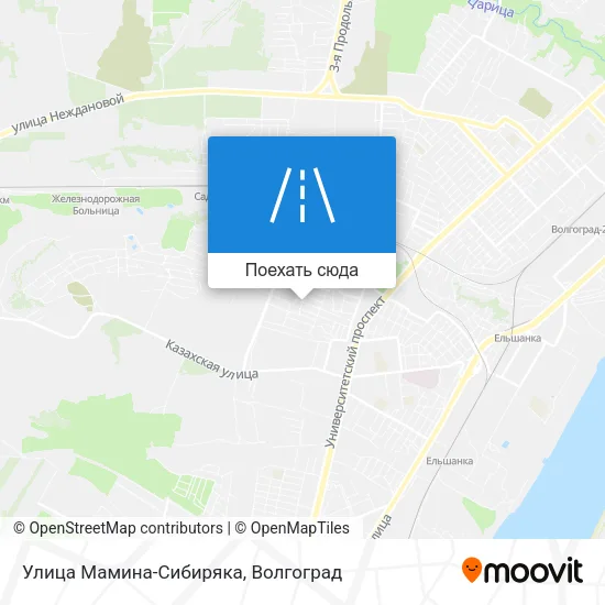 Карта Улица Мамина-Сибиряка