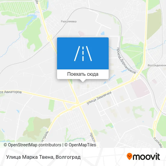 Карта Улица Марка Твена