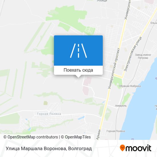 Карта Улица Маршала Воронова