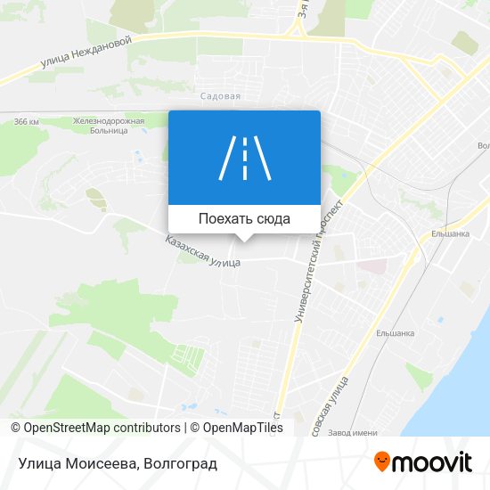 Карта Улица Моисеева