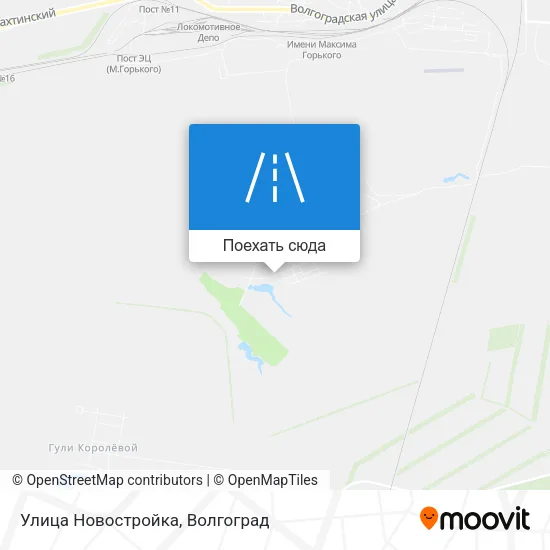 Карта Улица Новостройка