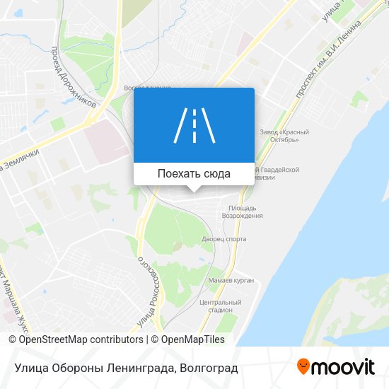 Карта Улица Обороны Ленинграда