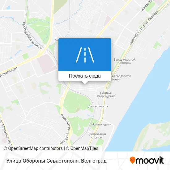 Карта Улица Обороны Севастополя