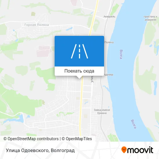 Карта Улица Одоевского