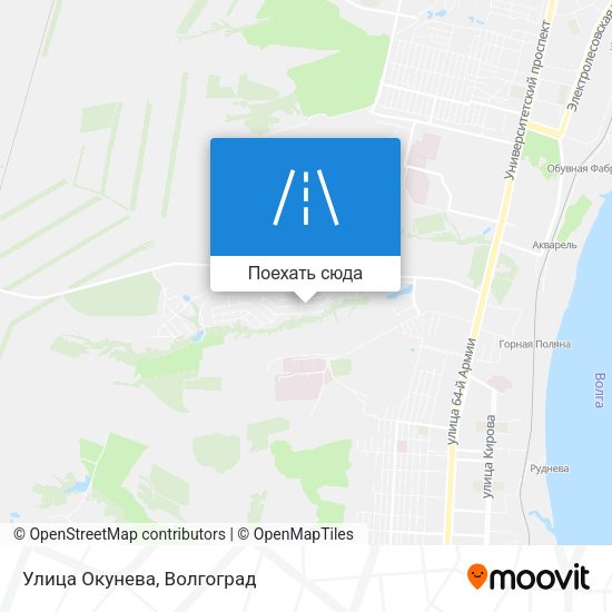 Карта Улица Окунева