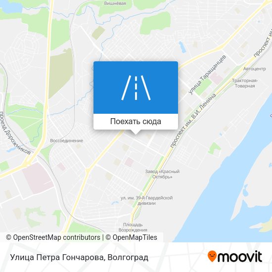 Карта Улица Петра Гончарова