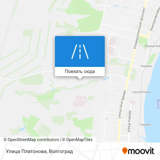 Карта Улица Платонова