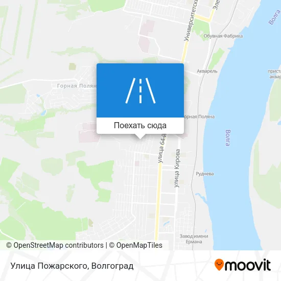 Карта Улица Пожарского