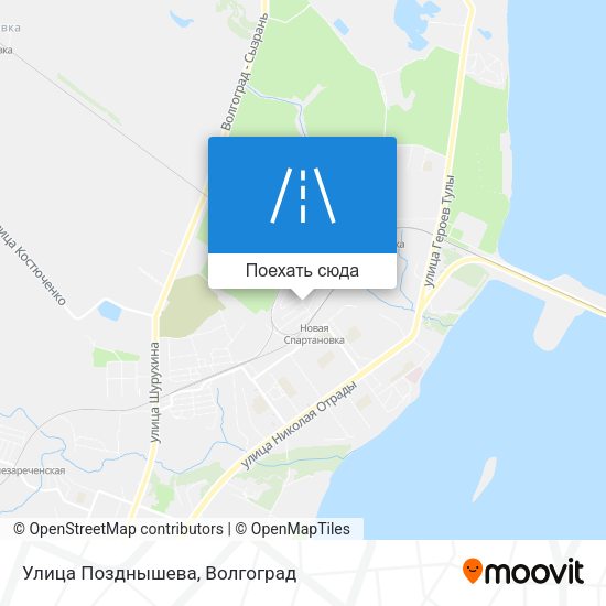 Карта Улица Позднышева