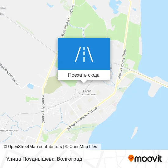 Карта Улица Позднышева