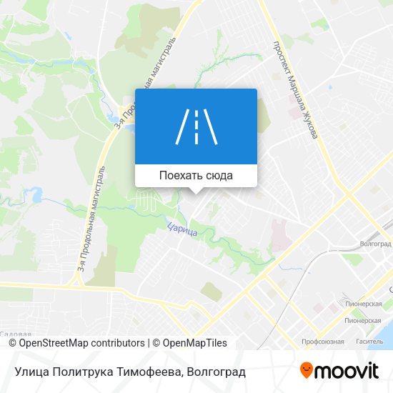 Карта Улица Политрука Тимофеева