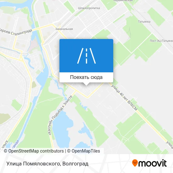Карта Улица Помяловского
