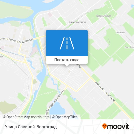 Карта Улица Савиной