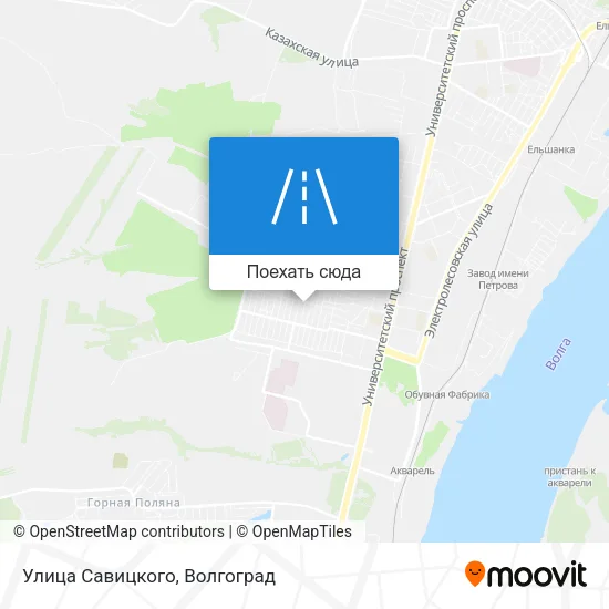Карта Улица Савицкого