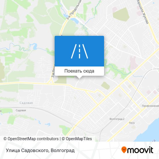 Карта Улица Садовского