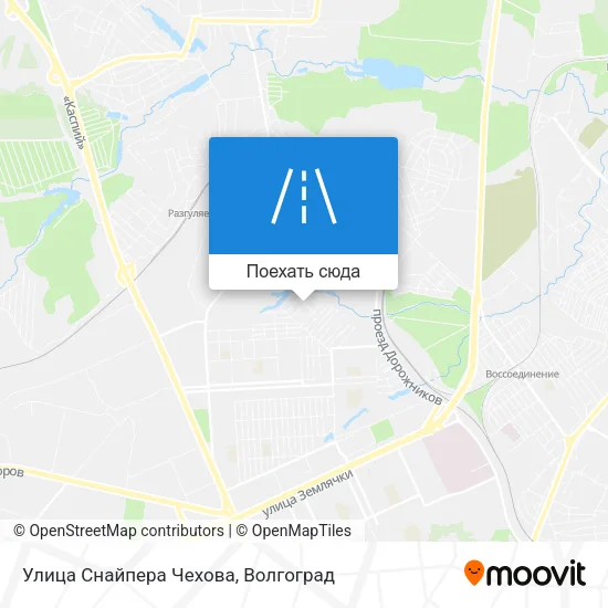 Карта Улица Снайпера Чехова